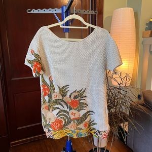 Crocheted floral top